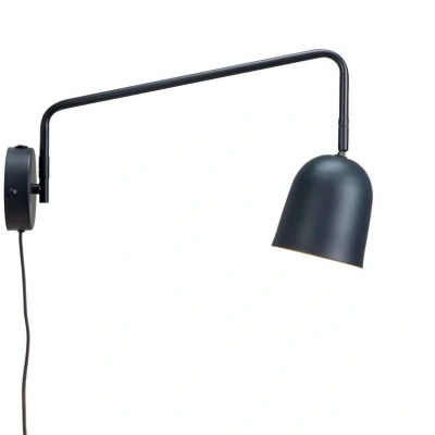 Abbildung von Dyberg Larsen Wandlampe Manchester, grau, Ausladung 45 cm