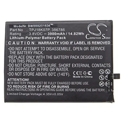 Abbildung von vhbw 1x Akku kompatibel mit Wiko View 3 Pro Handy Smartphone Telefon (3900 mAh, 3,8 V, Li Polymer)