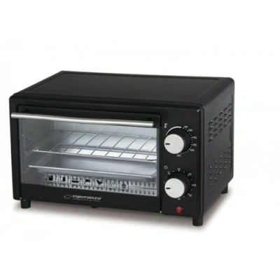Abbildung von Esperanza Minibackofen Mini Backofen Kleiner Pizzaofen 10 L, Pizza, Aufläufe, Pommes Frites Fleisch oder Fisch backen