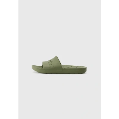 Abbildung von Crocs Slide Pantolette, Badeschuh, Schlappen, Strandschuh mit bequemem Fußbett