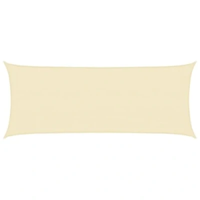Abbildung von vidaXL Sonnensegel Sonnenschutz Windschutz Sonnendach UV Schutz Sonnenschutzsegel Schattenspender Garten Terrasse Balkon 160g/m² Creme 2x5m HDPE
