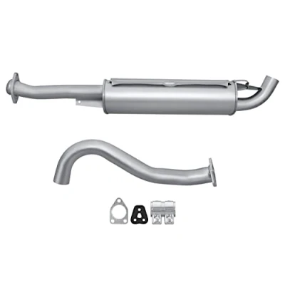 Abbildung von HELLA 8LD 366 036 031 Endschalldämpfer hinten mit Anbauteilen MITSUBISHI: PAJERO 2, 3