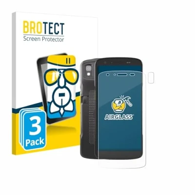 Abbildung von BROTECT Schutzglas für Zebra TC22 (Display+Kamera) (3 Stück) Schutzfolie Panzer Folie Glas [Extrem Kratzfest 9H, Anti Fingerprint,