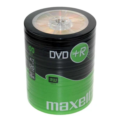 Abbildung von DVD+R 4,7 GB MAXELL 16x Shrinkpack 100 Stück