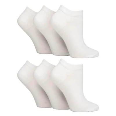 Abbildung von Gentle Grip 6er Pack Diabetikersocken Damen Sneaker Ohne Gummi Extra Weit Socken Kurz Komfortbund (DE/NL/SE/PL, Numerisch, 37, 42, Regular, Weiß)