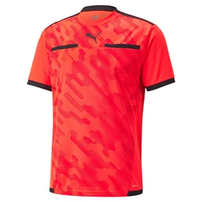 Abbildung von Puma LIGA Tshirt print, Herren, Größe: Large, Rotschwarz