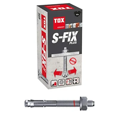 Abbildung von TOX Bolzenanker S Fix Plus M8 x 130/60+73 mm 50 Stück 04210111 Verzinkt