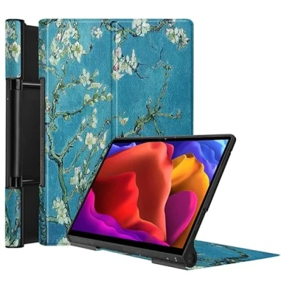 Abbildung von HZXGXXKJ GHC Pad Tauchen Hüllen, Für Lenovo Yoga Tab 13 2021 Yt K606F, PU Leder Pc. Shell Schutzhülle Pro 13Inch k606f. (Farbe : Apricot Blossom)