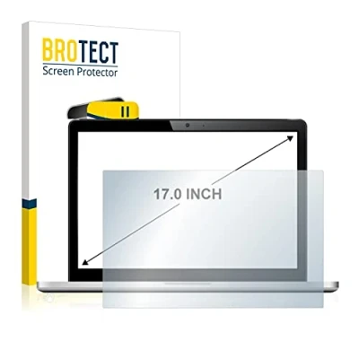 Abbildung von BROTECT 17&quot; Schutzglas für Notebooks mit 17,0 Zoll (43.2 cm) [368 x 229 mm, 16:10] Schutzfolie Panzer Folie Glas [Extrem Kratzfest 9H,