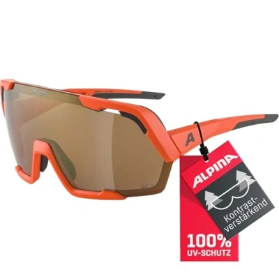Abbildung von Alpina Rocket Bold Q Lite Pumkin/Orange Matt/Bronce Fahrradbrille