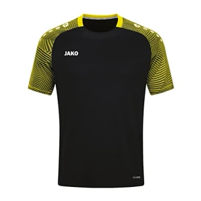 Abbildung von JAKO Performance Sport Tshirt, Herren, Größe: 50, Shwarz/soft yellow