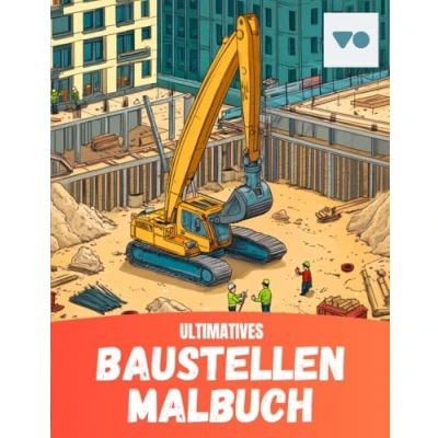 Abbildung von Baustellen Malbuch für Kinder ab 7 Jahren Detaillierte Ausmalbilder von Baggern und Baustellenfahrzeugen Perfekt junge Fans kreative Köpfe
