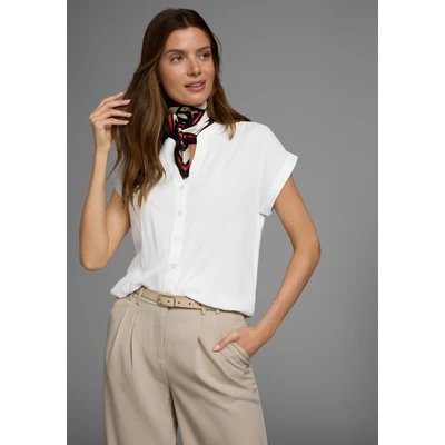 Abbildung von Boysens Hemdbluse, im Oversized Style mit Ballonsaum