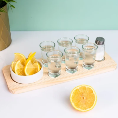 Abbildung von Tequila Set auf Serviertablett