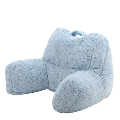 Abbildung von Icon Rückenlehne Lesekissen „Teddybär“, gefrorenes Blau, Flauschig mit Sitzsack Füllung, für Bett, Rückenstütze Tragegriff