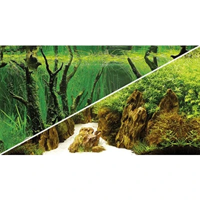 Abbildung von HOBBY Aquariendeko Fotorückwand Canyon/ Woodland zweiseitig 120x50 cm