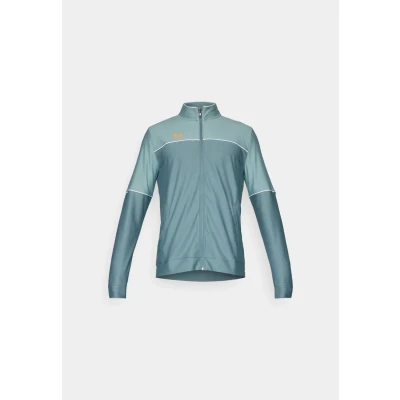 Abbildung von Under Armour Challenger Trainingsanzug, Herren, Größe: Medium, Jasper blue/squad orange