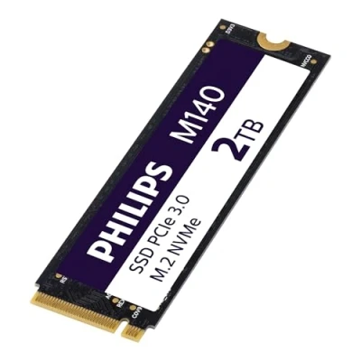 Abbildung von PHILIPS Interne Solid State Drive M.2 M140 NVMe PCIe Gen3 2 TB (2280), für Desktop PCs und Notebooks, Grafik Videobearbeitung, Gaming, Lesen 3500 MB/s, Schreiben 3100 MB/s