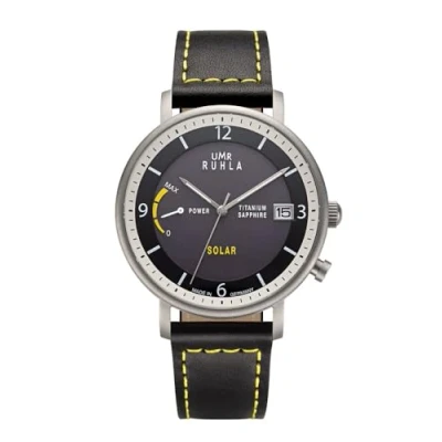 Abbildung von Ruhla Herren Analog Solar Uhr mit Leder Armband RSO94102