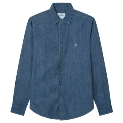 Abbildung von Springfield Herren Hemd, Blau (Azul Medio), L