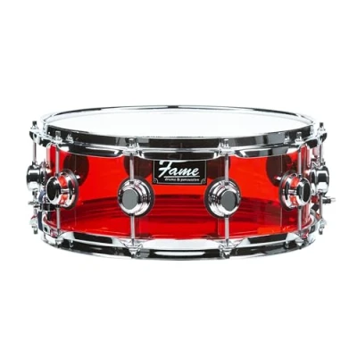 Abbildung von Fame Crystallica Snare 14&quot;x5,5&quot; Red Acryl Drum
