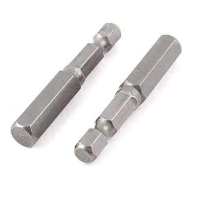 Abbildung von sourcing map 2Stk 1/4&quot; Sechskantschaft 8mm Magnet Innensechskant Schraubendreher Bits 2&quot;lang de