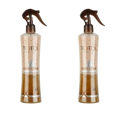 Abbildung von TOTEX ® KERATIN 2 Phase Haar Conditioner Haarspülungsspray 400ml Haarkur Sprühkur Treatment Haarpflege Spray Leave in Spülung ohne Ausspülung Parfume (2 Stk.)