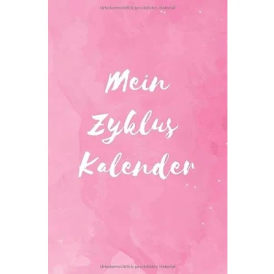 Abbildung von Mein Zyklus Kalender: Perioden Tagebuch zum Ausfüllen während der Erdbeerwoche mit Jahresübersicht und Monatsübersicht