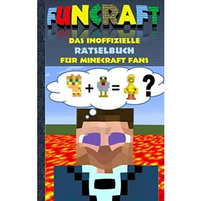 Abbildung von Funcraft Das inoffizielle Rätselbuch für Minecraft Fans: Teil 1; Witze, Rätsel, Knobeln, Quiz, raten, Spiel, Humor, Kinder, lustig, ... Schüler, Bestseller, Buch zum Craft