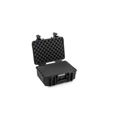 Abbildung von B&amp;W Transportkoffer Outdoor Typ 4000 Schwarz mit Würfelschaum wasserdicht nach IP67 Zertifizierung, staubdicht, bruchsicher und unverwüstlich