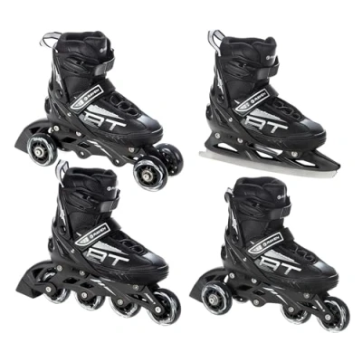 Abbildung von Rollschuhe Verstellbare Schlittschuhe 4in1 Profession Schwarz