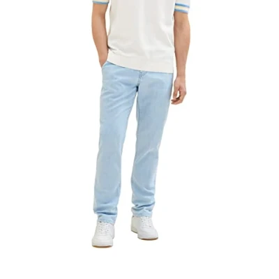 Abbildung von TOM TAILOR Herren 1036291 Josh Regular Slim Jeans, 10112 Clean Light Stone Blue Denim, 33W / 32L