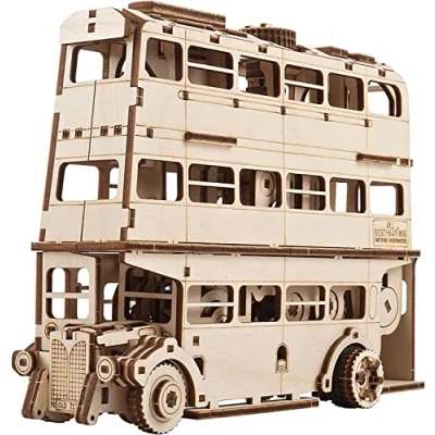Abbildung von Ugears Puzzle Knight Bus™ Harry Potter Mechanisches Holzpuzzle, 268 Puzzleteile