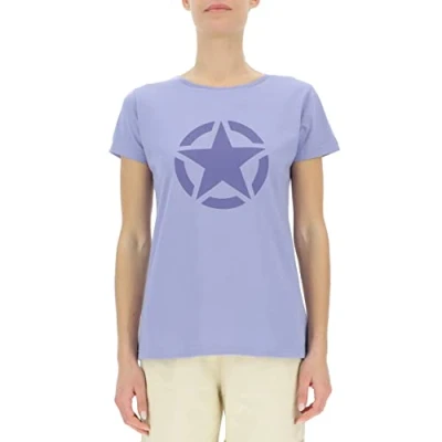 Abbildung von JEEP O102758 V255 J Damen T Shirt Star Großer Aufdruck J23S Pale Amethyst/Lavand S
