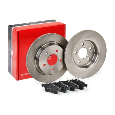 Abbildung von MAPCO 47909 Bremsscheiben und beläge Hinterachse voll mit Anti Quietsch Blech FORD: C Max, Focus 2 Kombi, VOLVO: V50, C30, S40 II