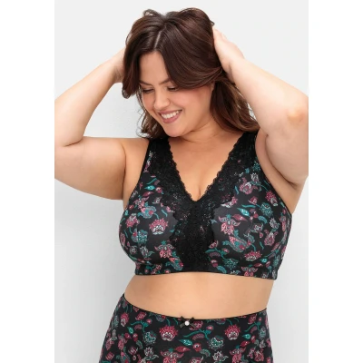 Abbildung von Sheego Bügelloser BH &quot;Große Größen&quot;, in Bustier Form, mit Spitzenborte