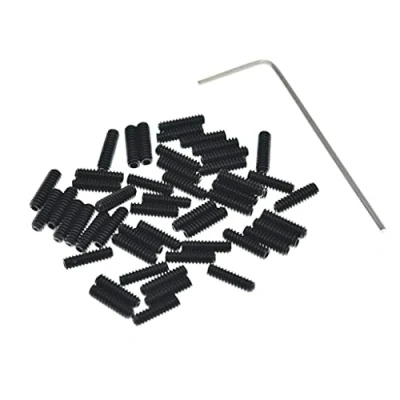 Abbildung von KAISH Northwest Guitars Steg Sattel für / Steg, metrisch, M3 x 10, Schwarz, 50 Stück