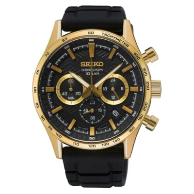 Abbildung von Seiko Chronograph, Armbanduhr, Quarzuhr, Herrenuhr, Stoppfunktion, Datum