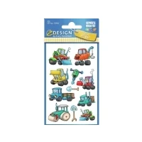 Abbildung von 10 x Z Design Sticker 76x120mm Papier 3 Bogen Motiv Baumaschinen