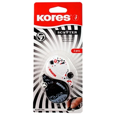 Abbildung von Kores KR84901 Korrekturroller, 8 m x 4.2 mm, schwarz/weiß