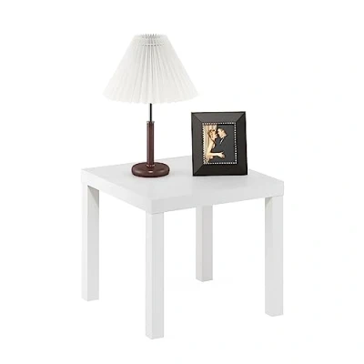 Abbildung von Furinno Classic Homey Quadratischer Beistelltisch, Weiß