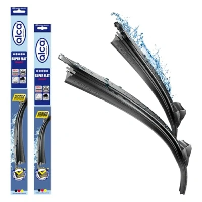 Abbildung von alca® Scheibenwischer Set passend für BMW 3 (09.1990 02.1998) SUPER Flat Flachbalkenwischer Frontscheibenwischer