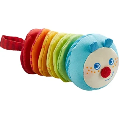 Abbildung von HABA Ratterfigur Raupe MINA Spielzeug für Kinder, Größe: One Size, Multi coloured