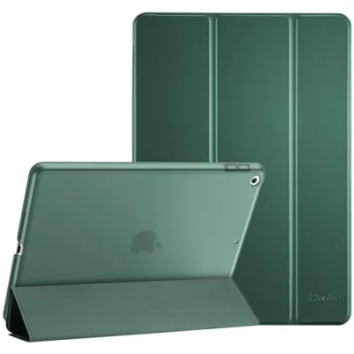 Abbildung von ProCase Hülle für iPad 9.7 Zoll 6. Generation 2018/5. 2017 Modell A1893 A1954 A1822 A1823, Schutzhülle Case Smart Cover 6 / 5 Nachtgrün