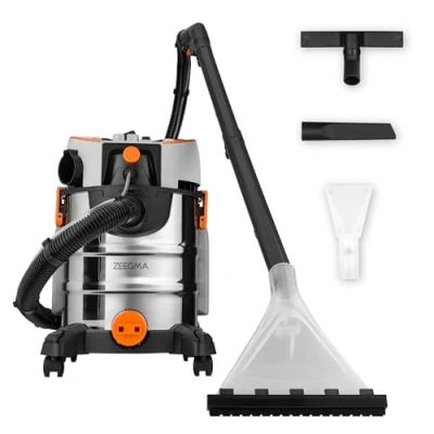 Abbildung von Zeegma Wasch Sauger ZONDER PRO AQUA, 1400 W, Schmutzwassertank: 20L, Tank für sauberes Wasser: 4L, auch mit einer Beutel, Saugkraft regelbar/Schnelle Trocknung/4LTank/Volle Mobilität
