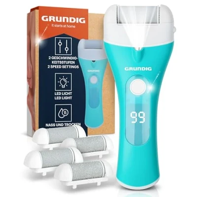 Abbildung von Grundig Elektrischer Hornhautentferner Premium Akku Hornhaut Entferner + Ersatzrollen
