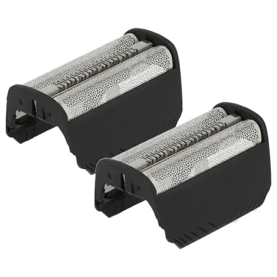 Abbildung von vhbw 2x Doppelscherfolie kompatibel mit Braun 4736, 4745, 4737, 340, 4715, 4735, 4740, 4747, 4775, 330 Elektrorasierer + Rahmen, schwarz