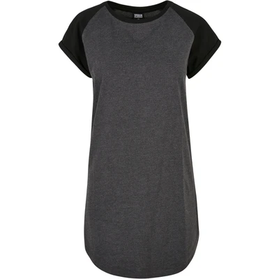Abbildung von Urban Classics Raglan TEE Jerseykleid, Damen, Größe: 4XL, Charcoal black