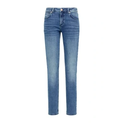 Abbildung von QS MID RISE Jeans Slim Fit, Damen, Größe: 36x32, Blau
