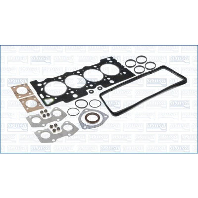 Abbildung von AJUSA FIBERMAX 52104900 Dichtungssatz, Zylinderkopf mit Zylinderkopfdichtung, Ventilschaftabdichtung PEUGEOT: 306 Kombi, 206 Schrägheck